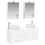 Set di mobili per il bagno 5 pcs Bianco 3407039