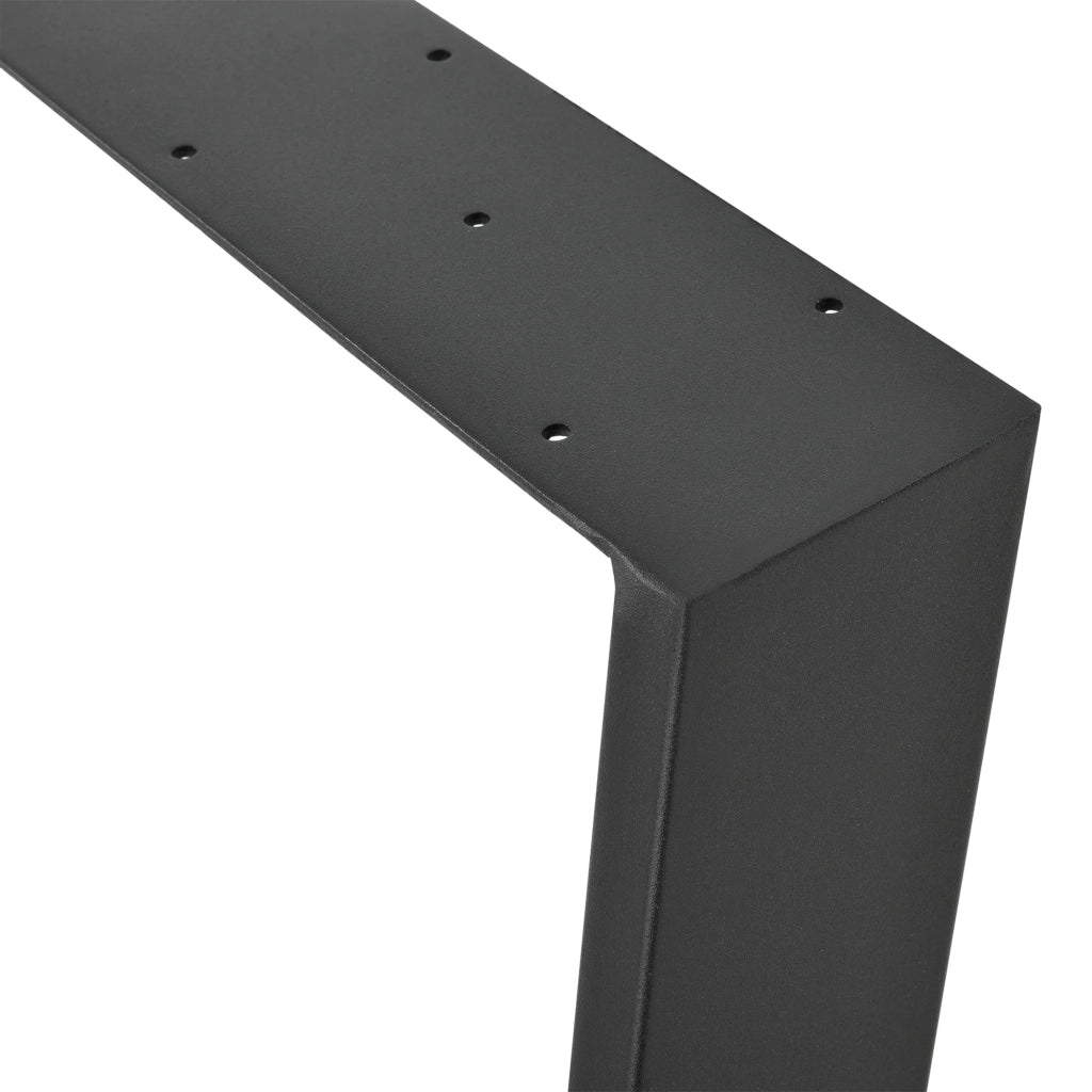 Set di 2 gambe per tavolo fai da te 75 x 72 cm nero opaco 03_0008095