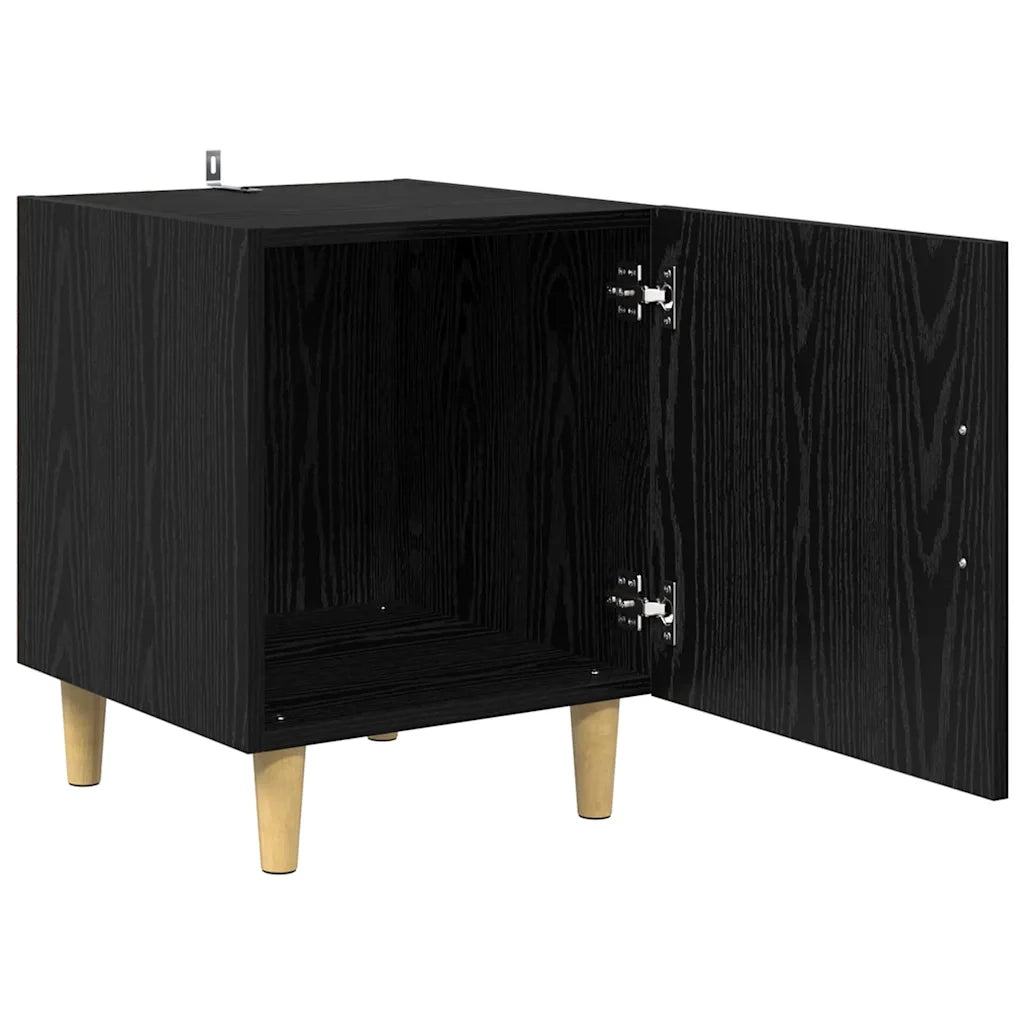 Armadio da Notte 2 pcs Rovere Nero 40 x 40 x 50 cm 880606