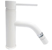 Miscelatore monoleva Bidet serie Cilindra con attacco piletta 1" 1/4 Argo Rubinetterie Colore: Bianco Opaco