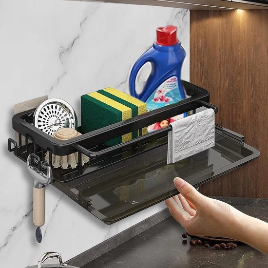 Supporto per la cucina e la doccia - Lavandino con imboccatura e organizzatore per spugne, spazzole e sapone