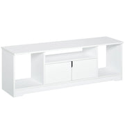 EasyComfort Mobile Porta TV Fino a 42" con Armadietto e Ripiani Aperti in Legno, 120x30x41cm