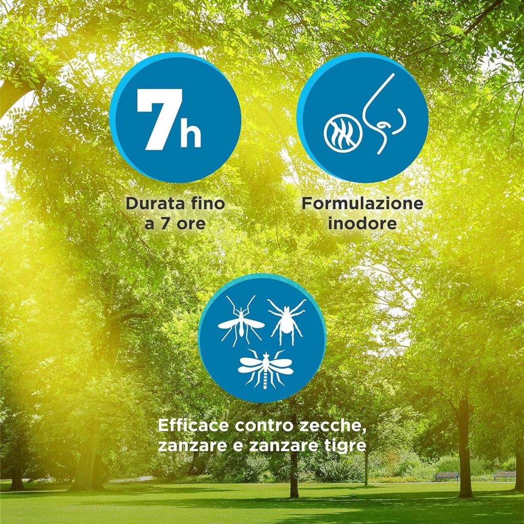 Lozione Inodore, Protegge Dalle Punture Di Zanzare e Zanzara Tigre, Zanzara Tropicale e Zecche, 100ml, Orphea
