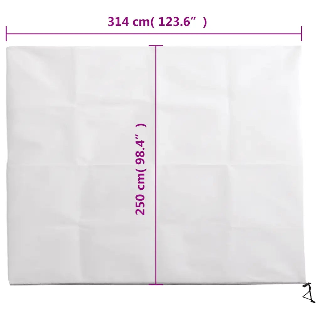 Coperture con Cerniera per Piante 4 pz 70 g/m2 3,14x2,5 m CFW5013233