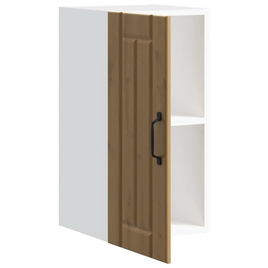 Pensile da Cucina Lucca Rovere Artigianale in Legno Multistrato 853786