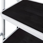 Ladder op 3 gradini con protezione laterale - antiscivolo - robusta - sicura