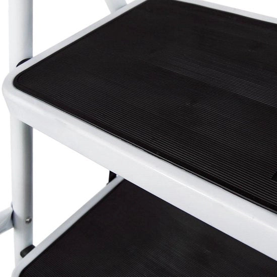 Ladder op 3 gradini con protezione laterale - antiscivolo - robusta - sicura