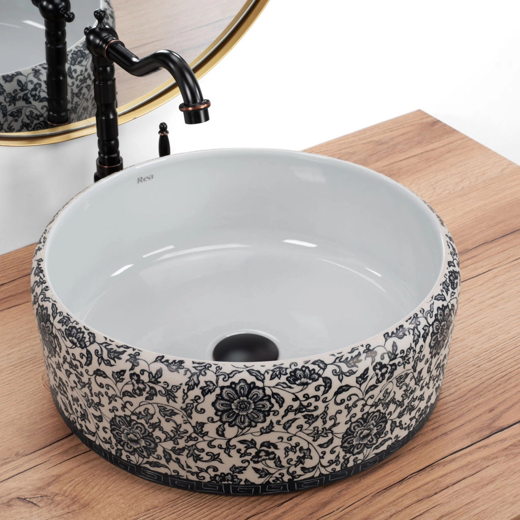 Lavabo Da Appoggio Rea Florisa