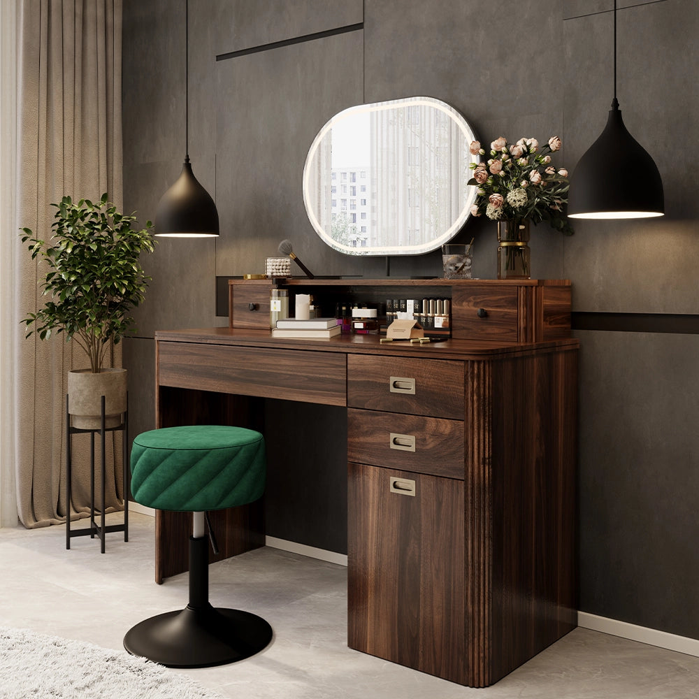 Vicco Tavolo da toeletta Rovere rustico 120 cm Senza specchio