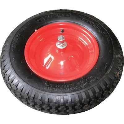 RUOTA PNEUMATICA X CARRIOLA BPA  3.50X8 DISCO METALLO ASSE MM 12X170