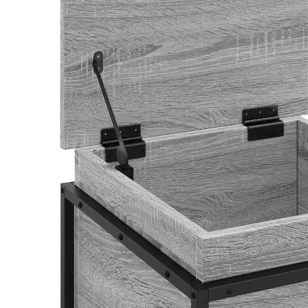 Contenitore con Coperchio Grigio Sonoma 40x40x51,5cm Truciolato 848792