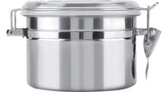 Contenitore per conservazione alimenti - Cassetta in acciaio inossidabile per zucchero, tè, fagioli, spezie - 800 ml.