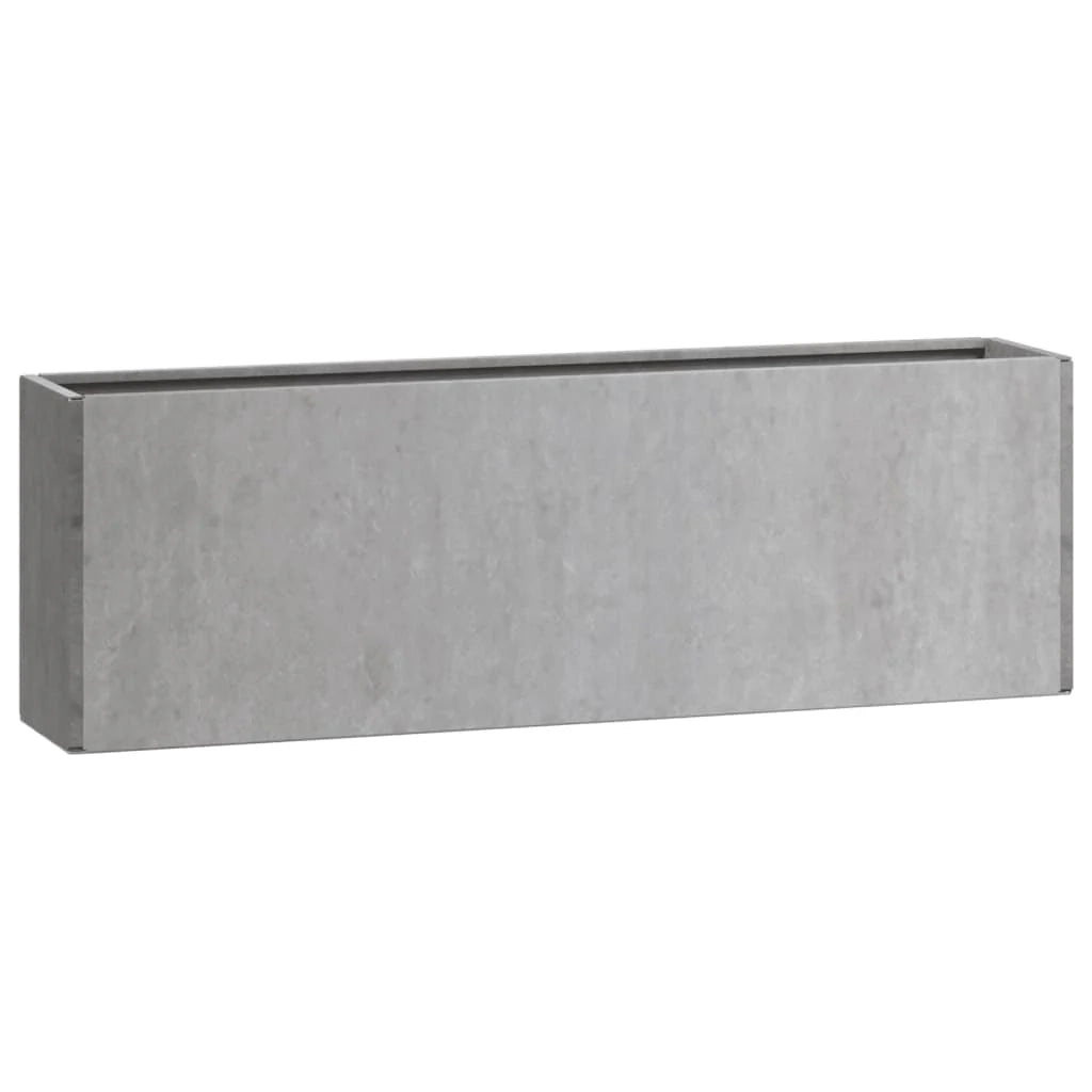 Fioriera aiuola rialzata fioriera aiuola giardino terrazza parete set da 2 acciaio corten arrugginito 53 x 10 x 17 cm marrone 02_0039118