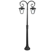 Lampada palo 2xe27 1410mm ip44 nero