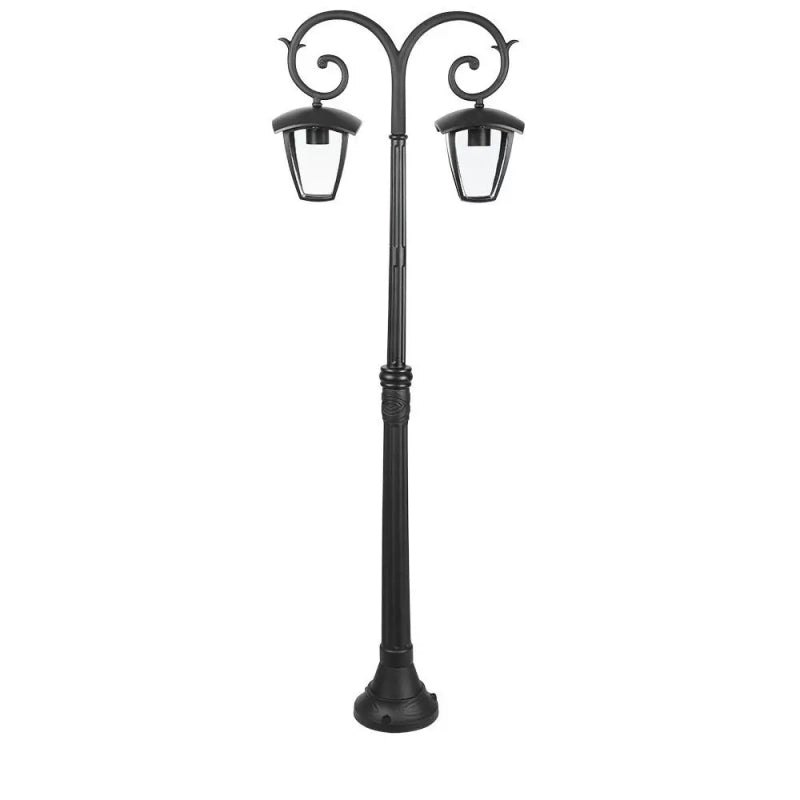 Lampada palo 2xe27 1410mm ip44 nero