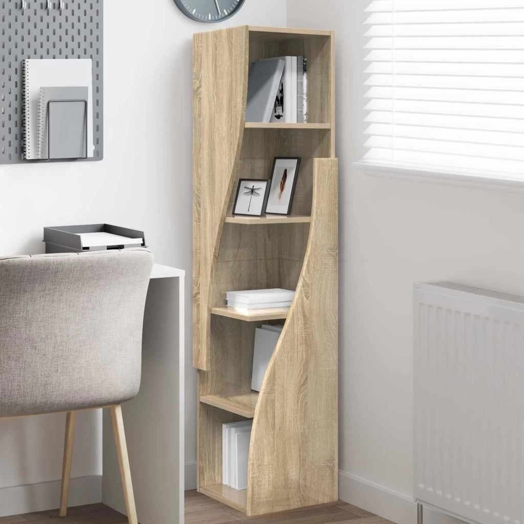 Mobile angolare 32x32x140cm Legno ingegnerizzato Rovere Sonoma 889877