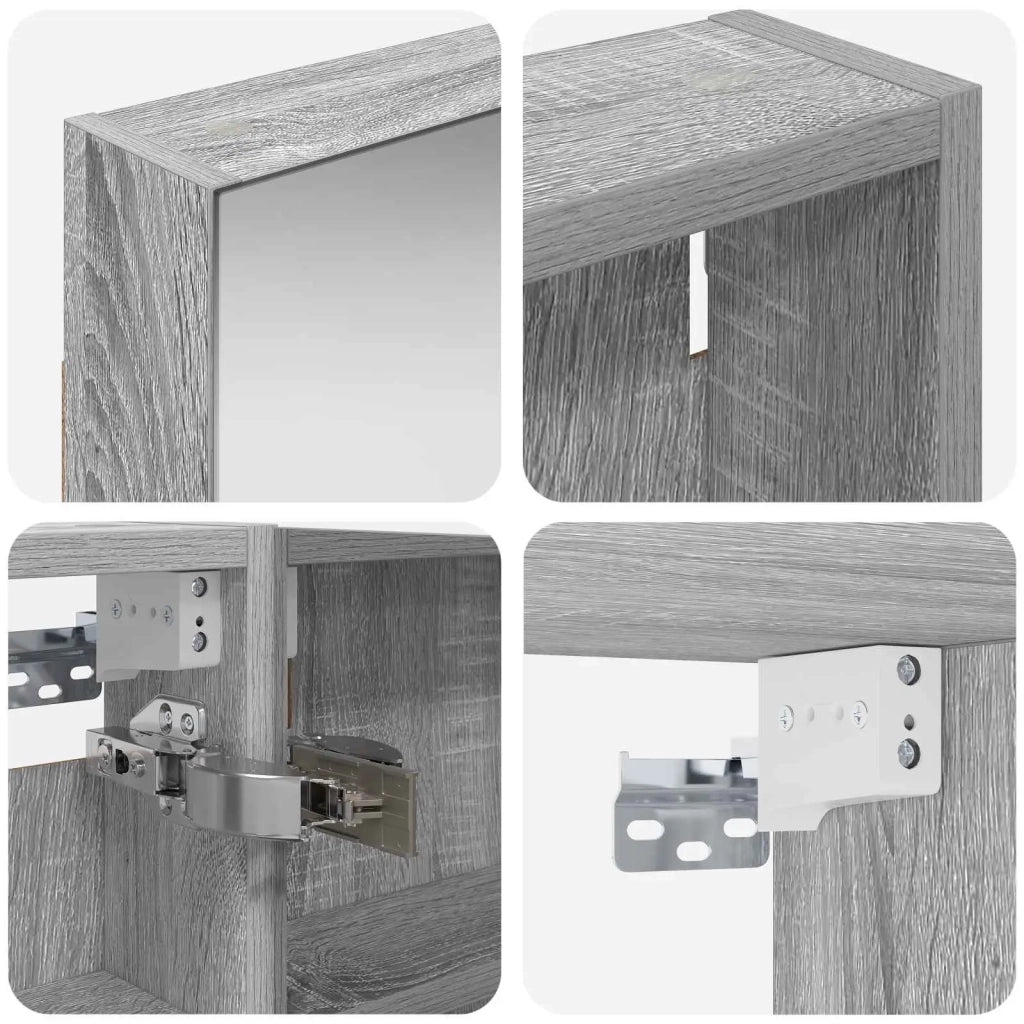 Set di Armadi da Bagno con porta 3 pcs 120 x 10,5 x 60,5 cm 3403733