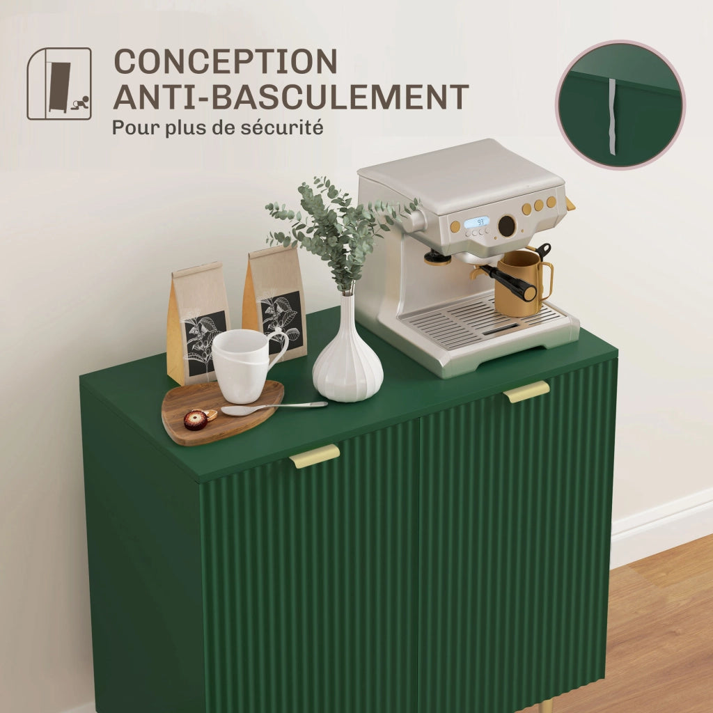 Buffet Cucina ¨C zephmum ¨C Verde Oliva Legno 80x40x80