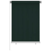 Tenda a Rullo per Esterni 100x140 cm Verde Scuro HDPE