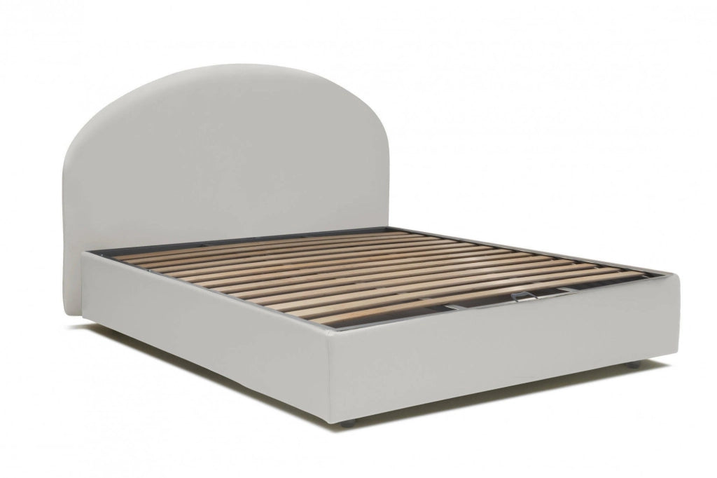 Letto Matrimoniale Augite, Letto Matrimoniale Contenitore Made in Italy, Bianco