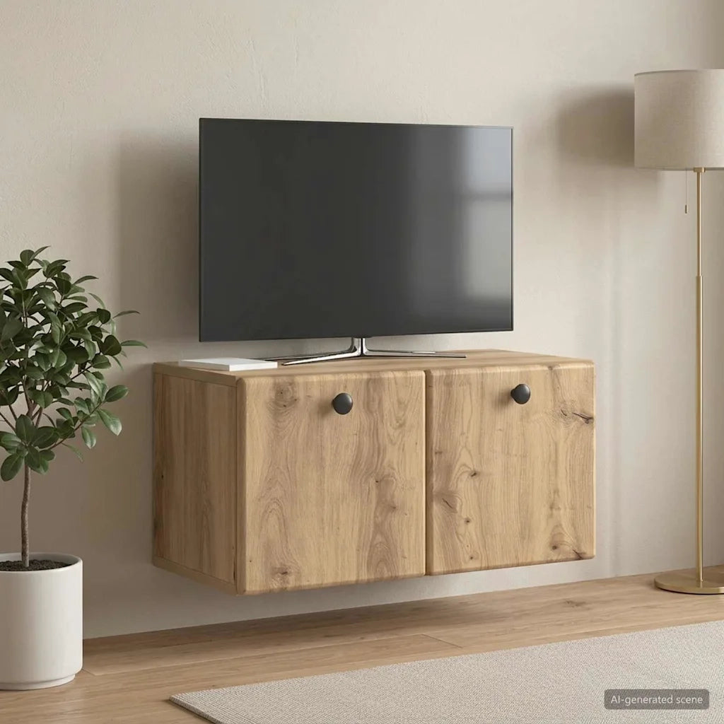 Mobile Porta TV da Muro 59,5 x 31 x 30 cm Rovere Artigianale 899224