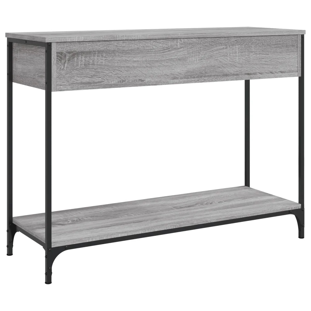 Tavolino Consolle | Tavolo d'Ingresso Grigio Sonoma 100x34,5x75cm Legno Multistrato