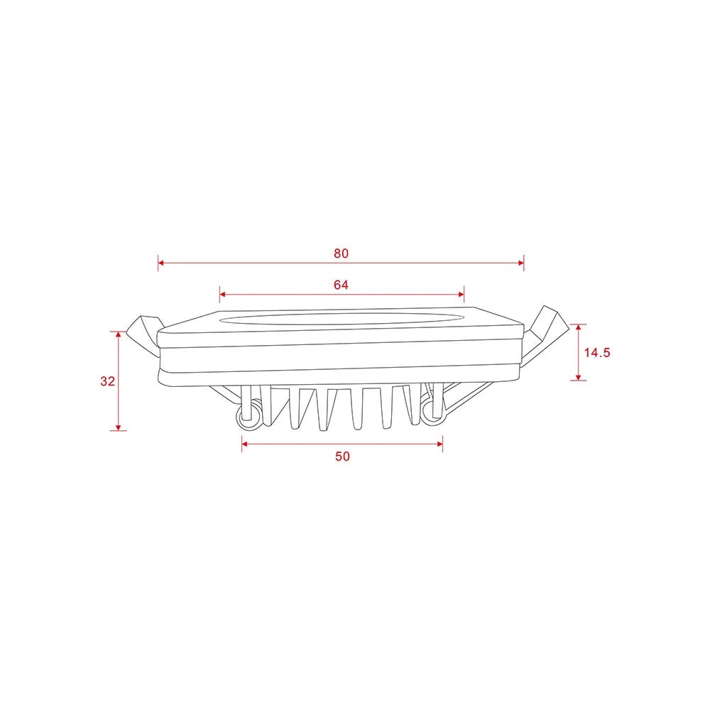 Lampada Incasso Phanton Alluminio Bianco Led Integrato 7W Ip20