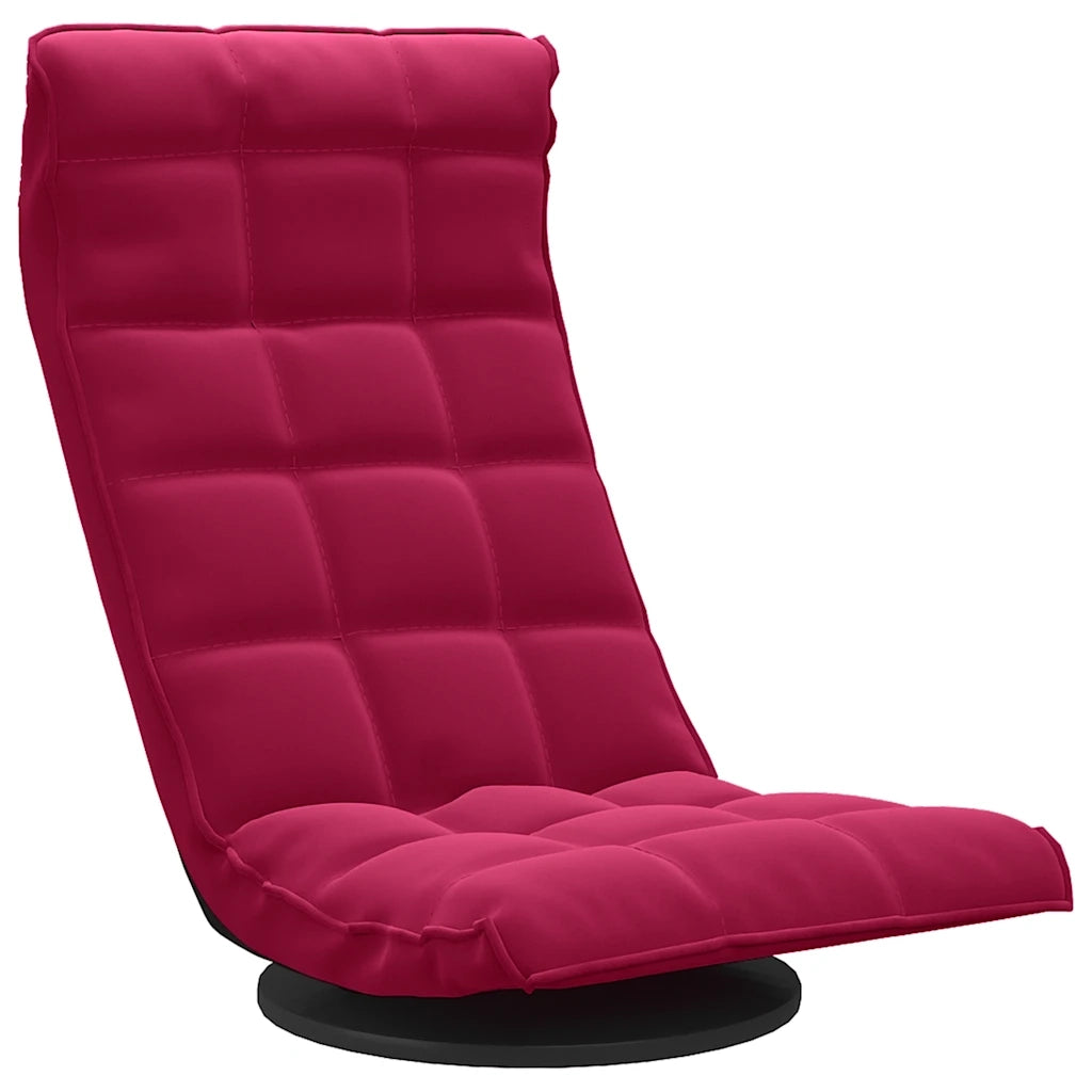 Sedia da Terra Girevole Rosso Vino in Velluto CFW1446015