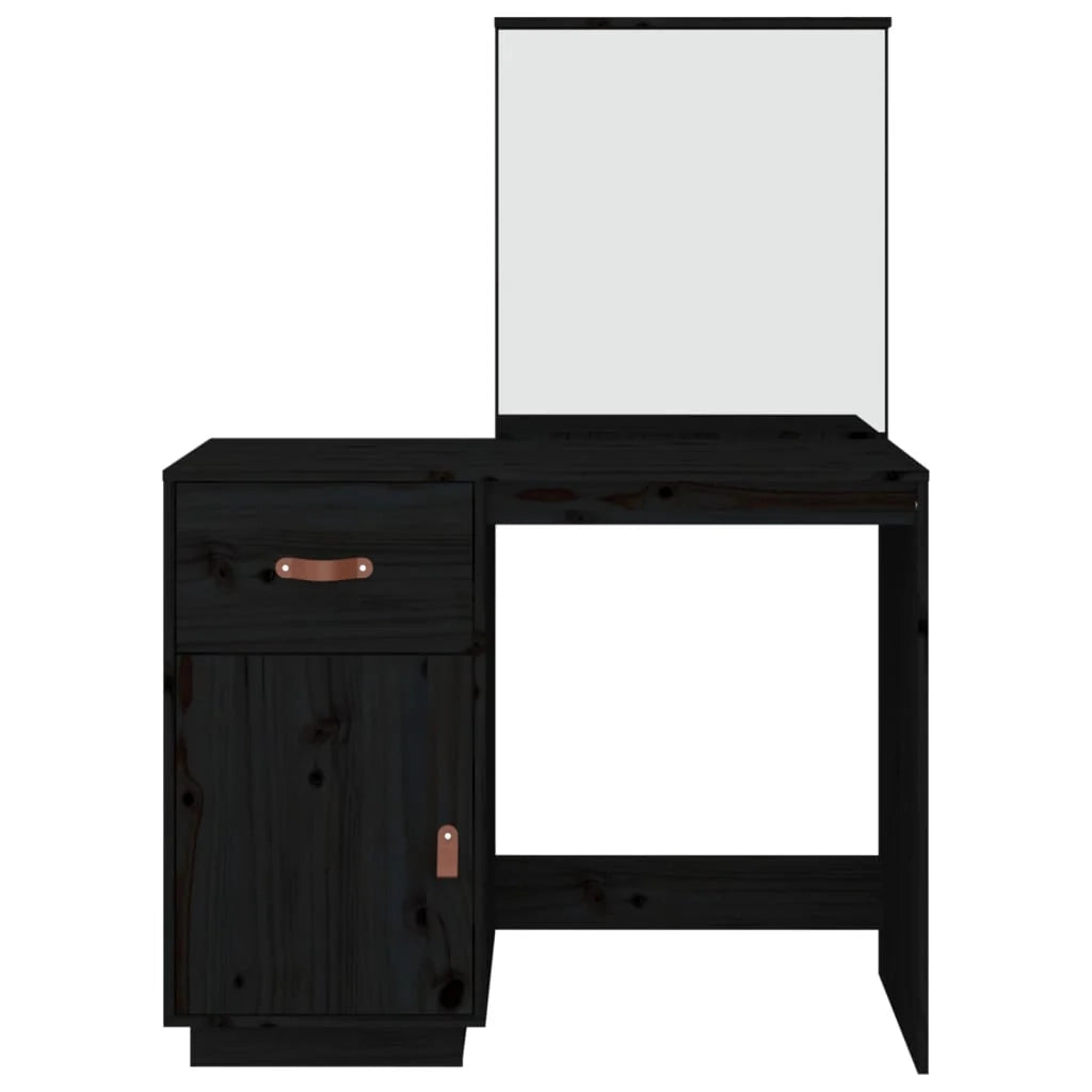 Toletta 95 x 50 x 134 cm in legno massello di pino nero 02_0006230