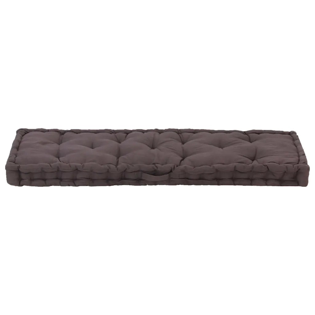 Cuscino per pallet | Cuscini per sedie e Pavimento in Cotone 120x40x7 cm Antracite