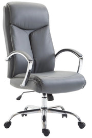 Sedia ufficio VAUD XL in similpelle grigio