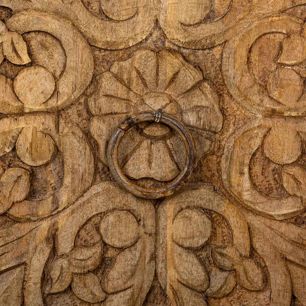 Armadio in legno fatto a mano marrone 102x44x183h