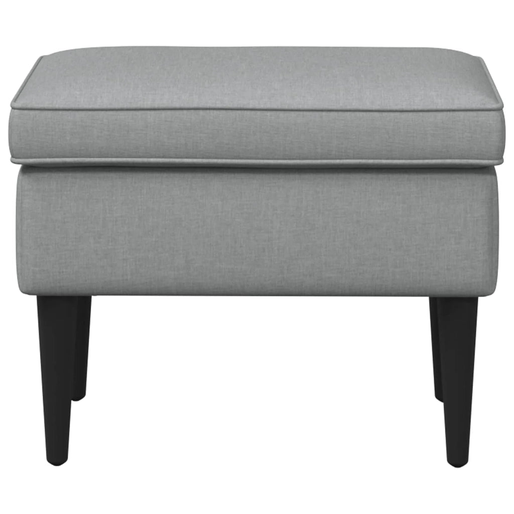 Poggiapiedi Grigio Chiaro 55 x 35 x 41 cm Tessuto 42029992