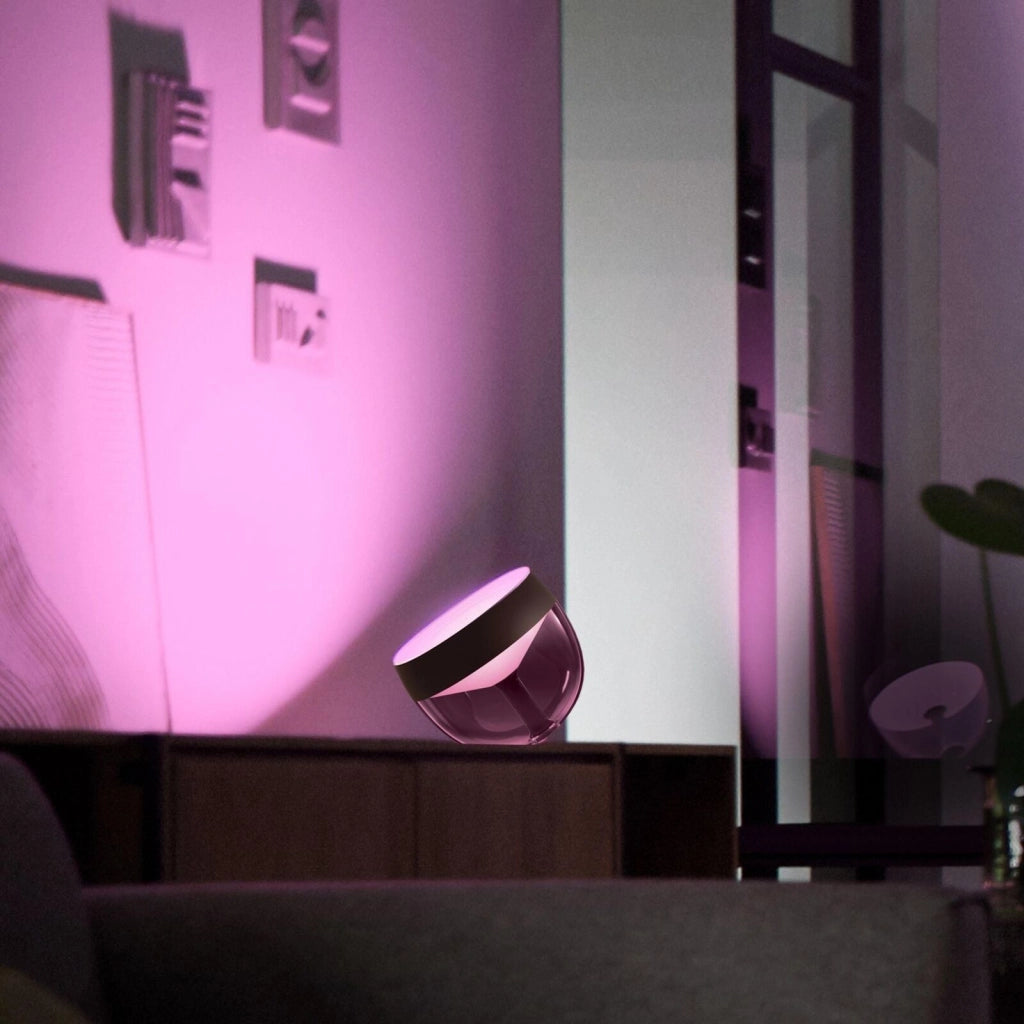 Philips by Signify 8719514264489 Philips Hue White and Color ambiance Lampada da tavolo Iris Lampada da tavolo intelligente LED Bluetooth Zigbee dimmerabile 570 lm colore Nero