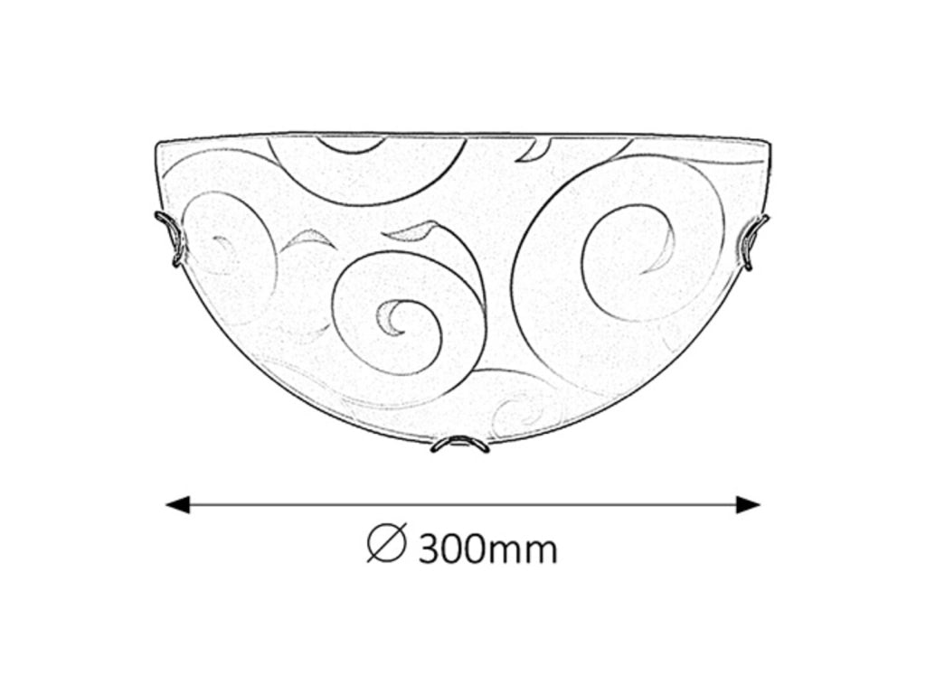 Applique bagno semiplafoniera E27 cromata Rabalux 3851