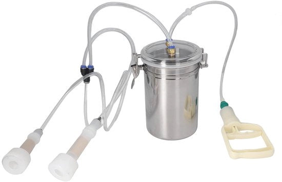 Macchina per l'allattamento con grande potenza di aspirazione - Capacità 2 Litri - Materiale duraturo in acciaio inossidabile - Coperchio trasparente