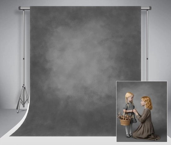 Telaio di sfondo per fotografia di studio di 2 x 2 m in colore scuro grigiastro