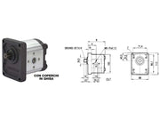 Pompa ad ingranaggi gruppo 2 versione standard albero scanalato pres. max 250bar - 81672