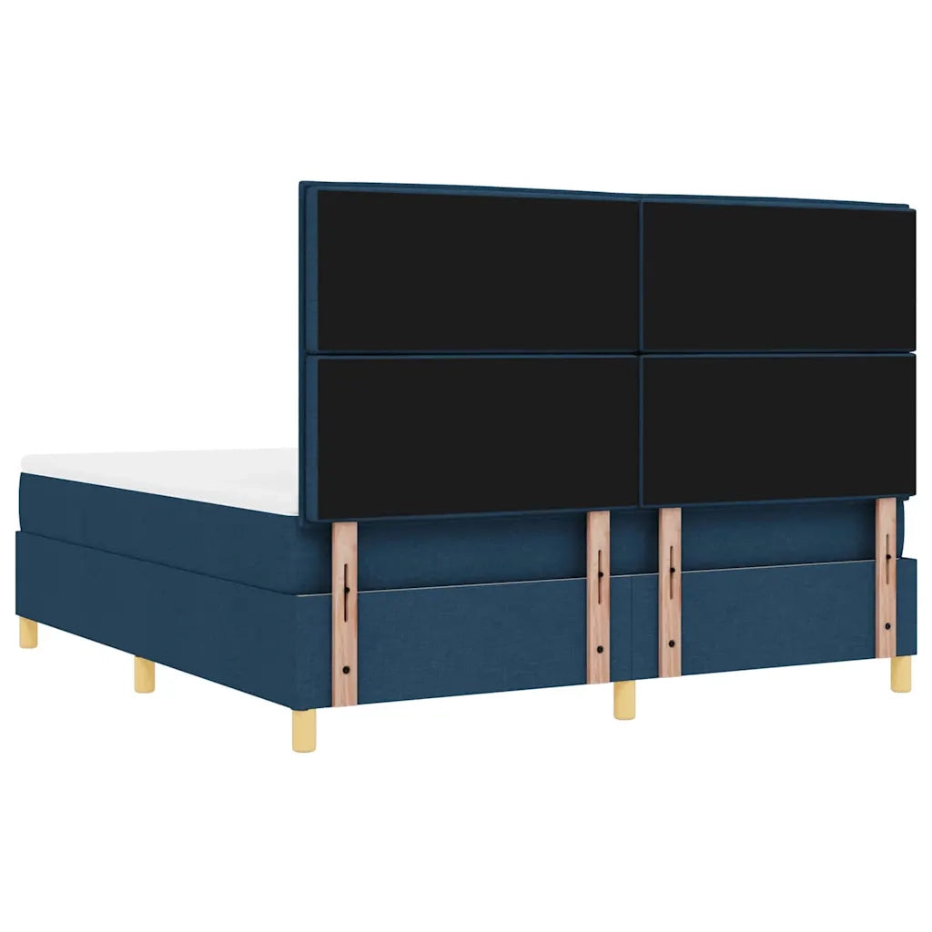 Letto a molle con testiera Blu 200 x 180 cm Tessuto 3344246