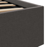 Letto Idraulico Contenitore LED Grigio Scuro Tessuto 180x200cm  cod mxl 62601