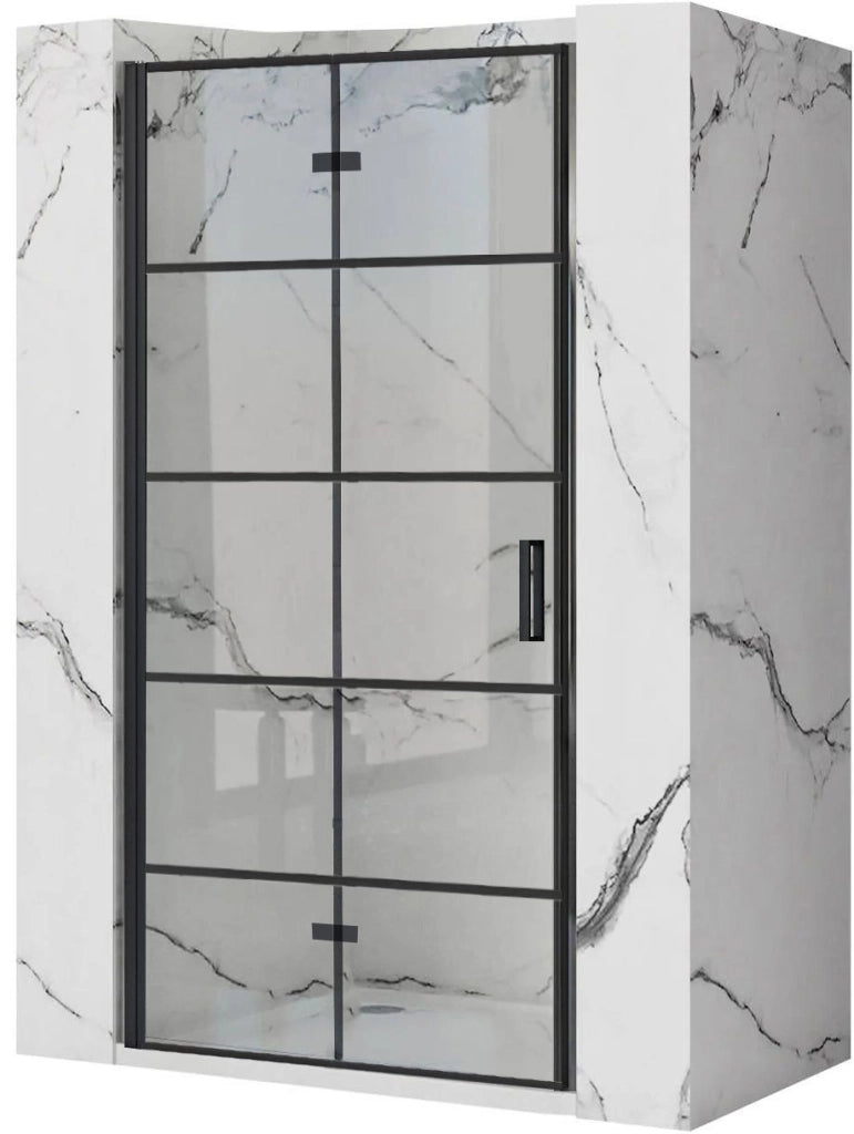 Porta Doccia Rea Molier Black 90 + Profilo