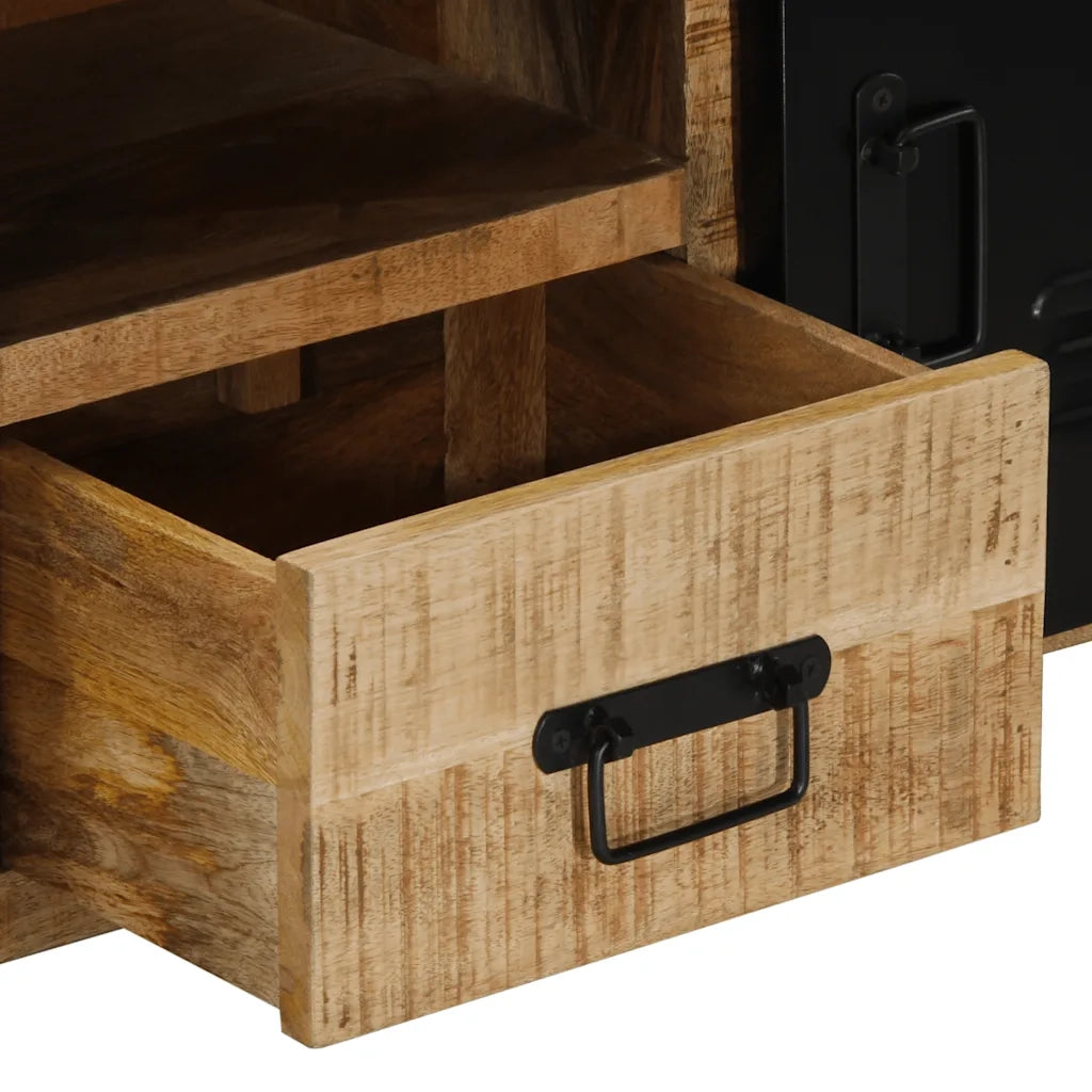 Mobile Porta TV 100x30x40 cm in Legno Massello di Mango Grezzo 4013589