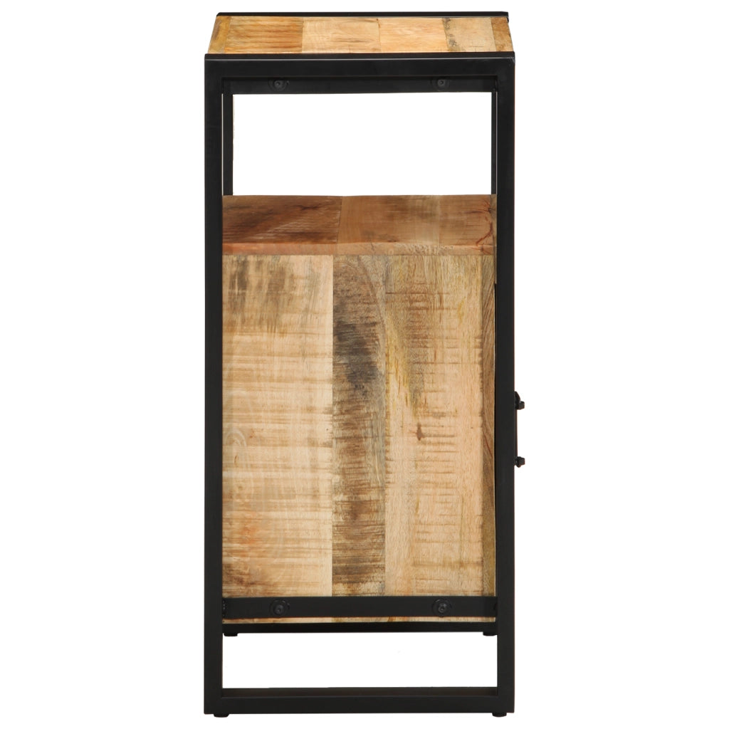 Armadio da Bagno 40x35x75 cm Legno Massello Grezzo di Mango