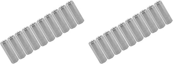 Set di viti a 20 pezzi in acciaio carbonio zincato - Accessori di fissaggio - Viti a vite - Asta lunga - Montaggio rettilineo - Viti a goccia