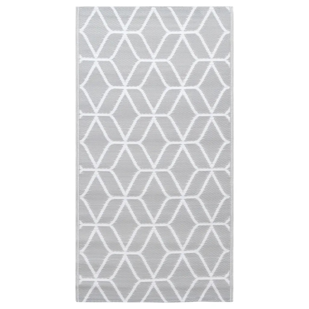 Tappeto da Esterni ARAKIL Grigio 190x290 cm in PP 310423