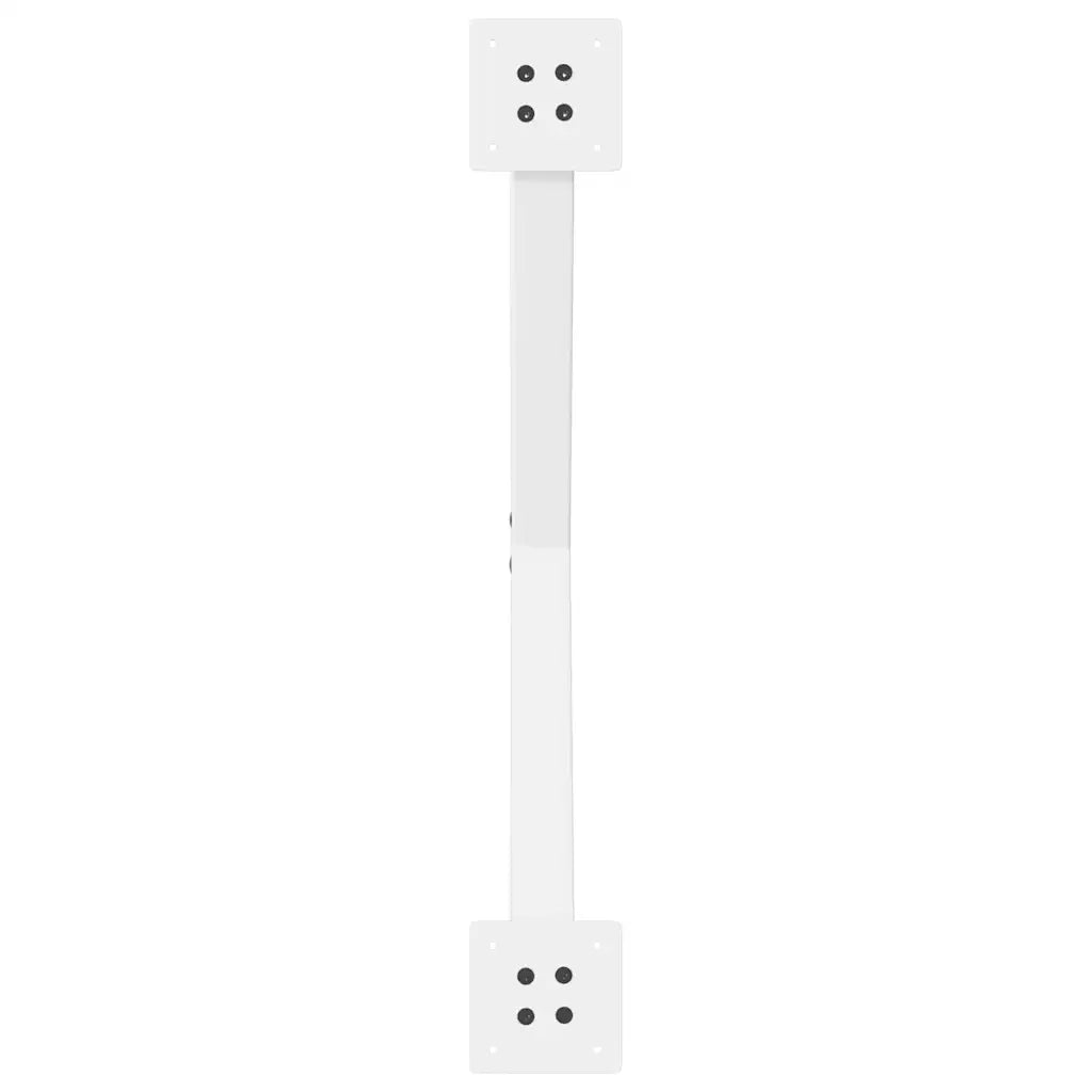 Gambe per tavolo da pranzo a forma di X 2 pz bianche 80x(72-73) cm in acciaio 4012921