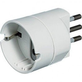 Adattatore spina 10A P30 bianco
