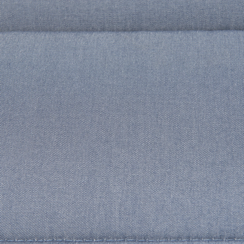 Cuscino prendisole in tessuto blu 180 x 60 cm imbottito con cuscino per la testa