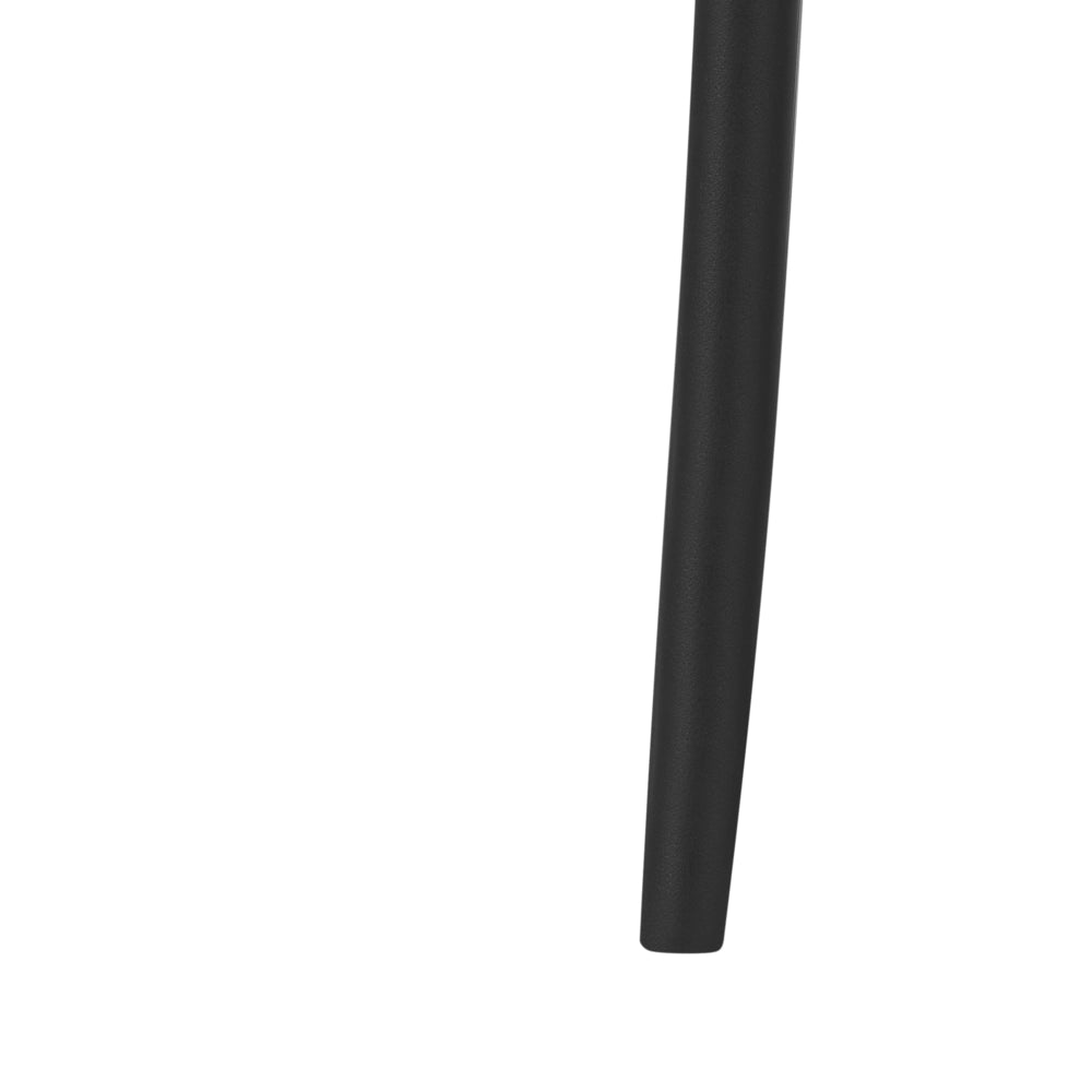 Set di 2 sedie da giardino leggere e resistenti alle intemperie colore nero pastello stile moderno