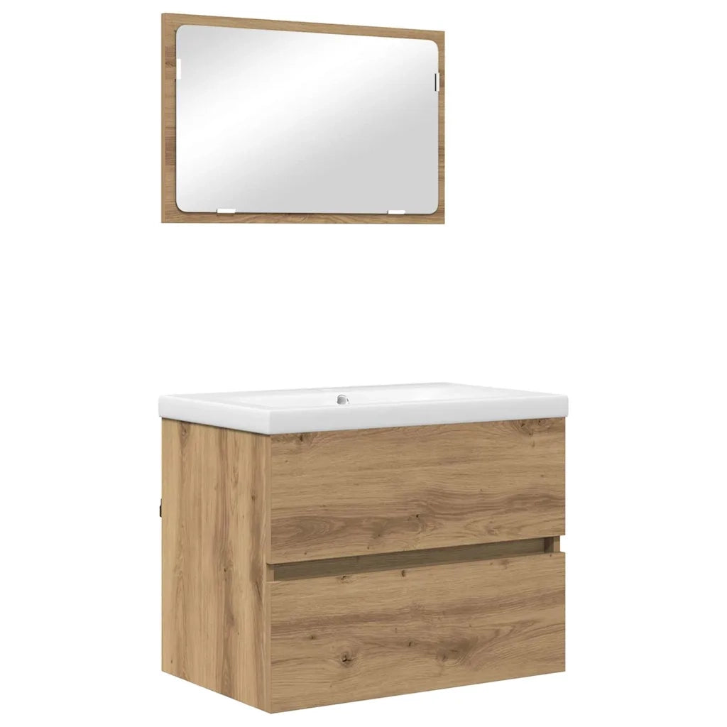 Set di mobili per il bagno 3 pcs Rovere artigianale 3393503